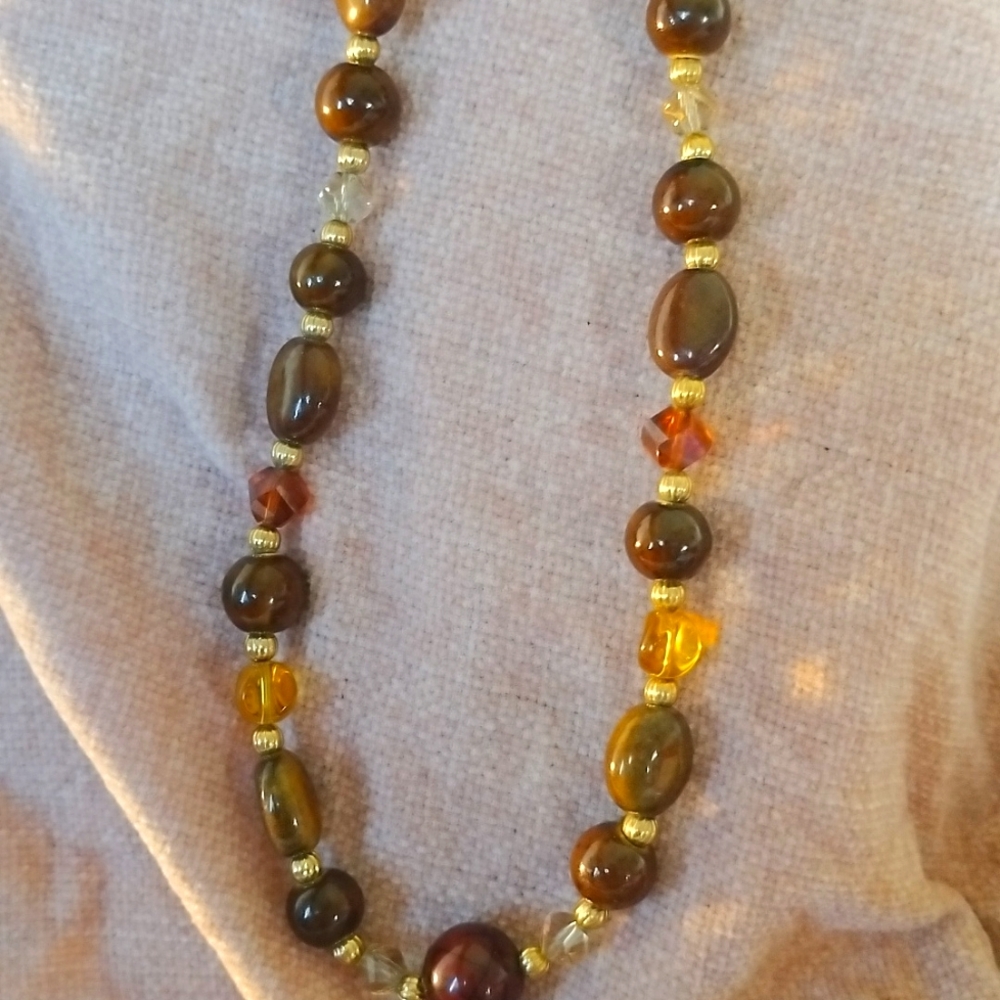 Brown Beaded Necklace